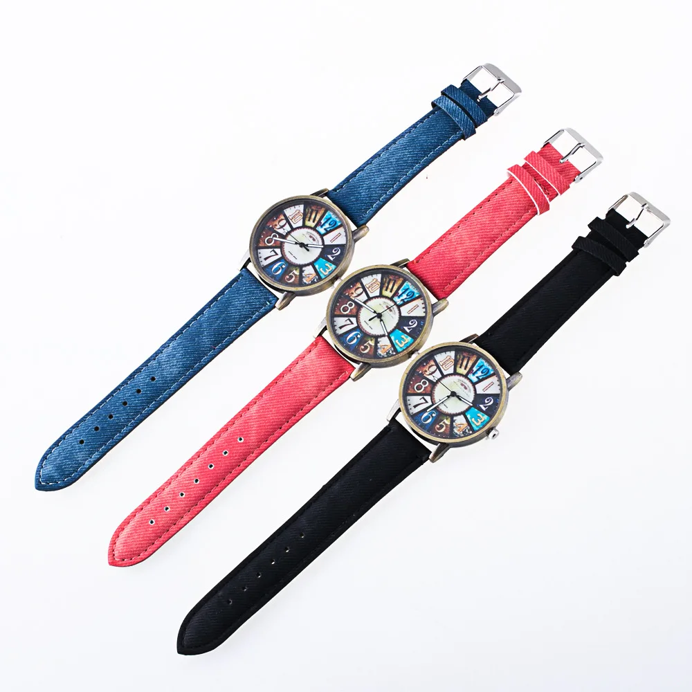 Новые наручные часы для мужчин Топ ковбойские кожаные повседневные модные