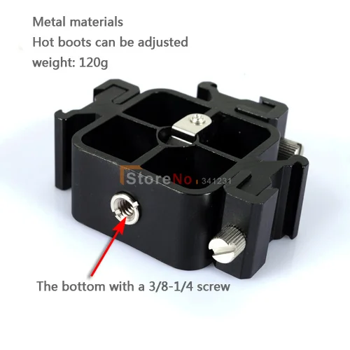 3 тройной головки горячий башмак флэш-Стенд адаптер/кронштейн/крепление