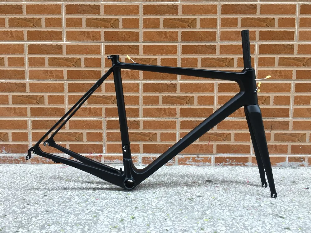 Классический дизайн FASTERWAY PRO full black без логотипа углеродный набор рам для дорожных велосипедов: карбоновая рама+ подседельный штырь+ вилка+ зажим+ гарнитура, ems