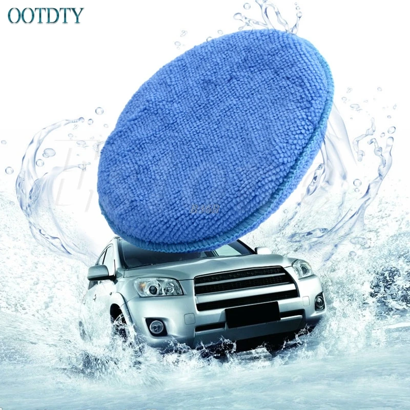 Микрофибра пена губка для полировки восковая подушечка-аппликатор коврик чистки