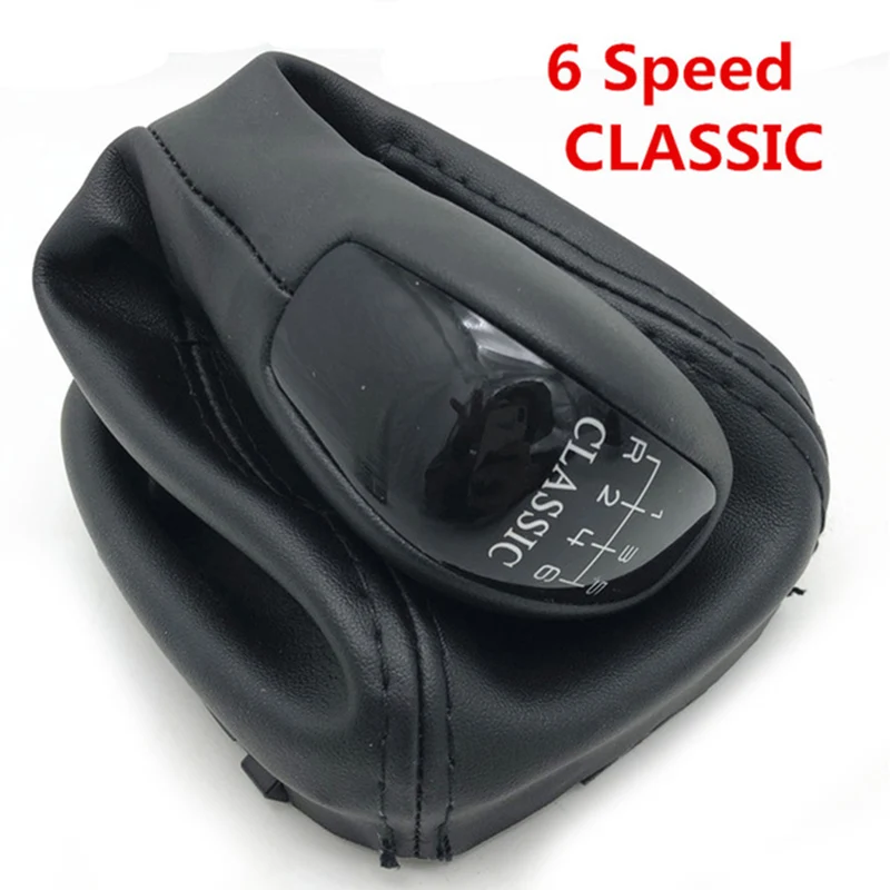 6 speed Classic 5/6 скоростной ручной редукторный Сменный Чехол против пыли Чехол для Mercedes-Benz Clase C W203 S203 автомобильный Стайлинг - Название цвета: 6 speed Classic
