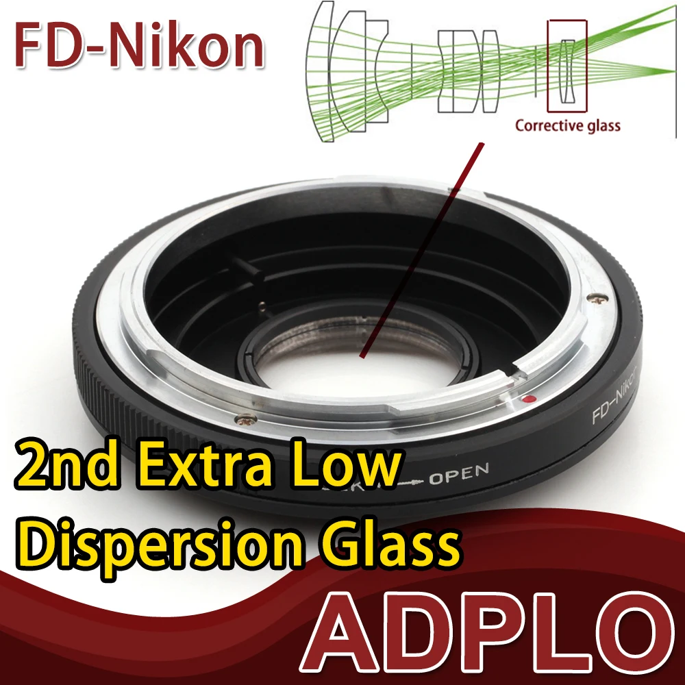 Адаптер оптического стекла подходит для объектива Canon FD к камере Nikon D5300 D610 D7100 D5200