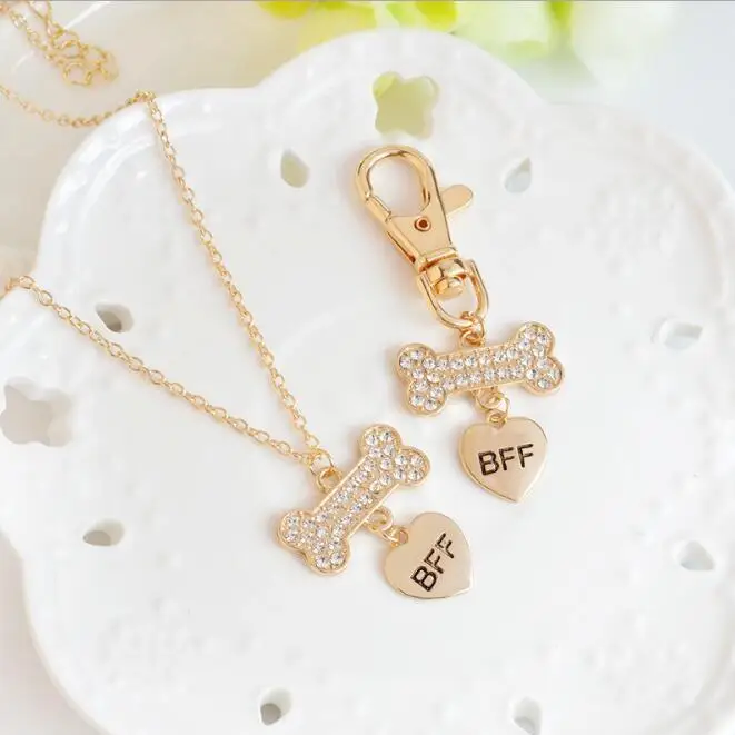 Новый продукт взрывной моды креативная собака кость Любовь лучший друг BFF