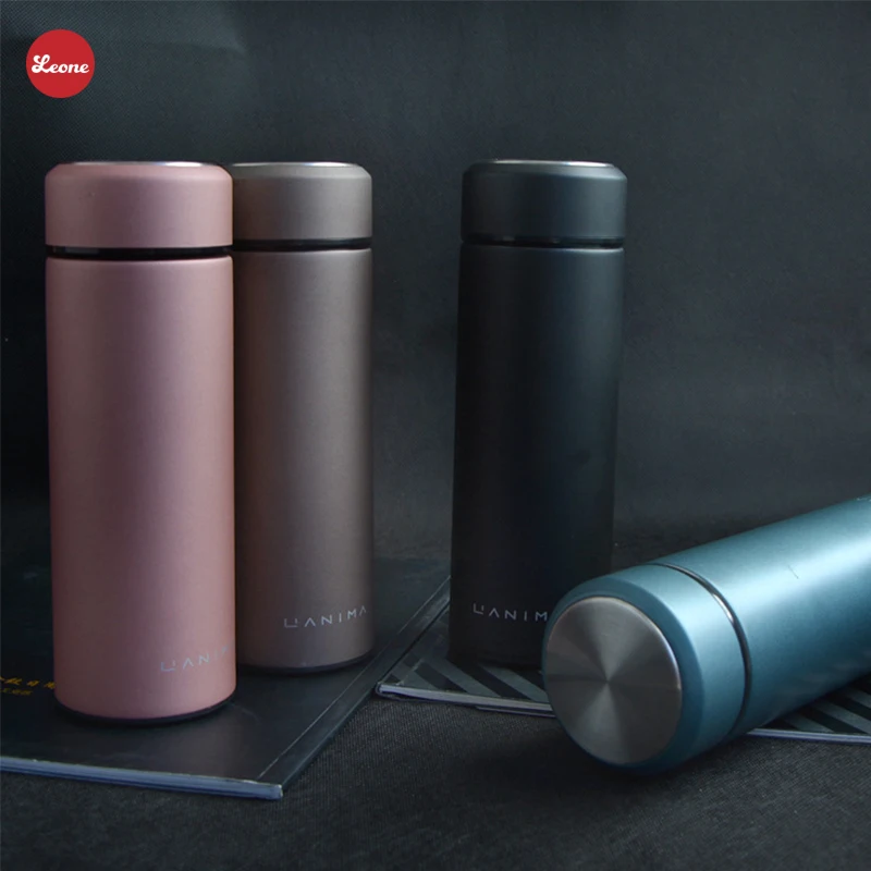 Hot 350/450ml man advanced Calmly Business Thermos Insulation Vacuum Cup Mirror cup lid Tea separated office Straight flasks | Дом и сад
