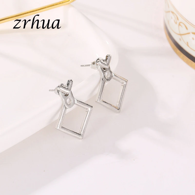 ZRHUA 2018 новые модные брендовые ювелирные изделия женские серьги-гвоздики для