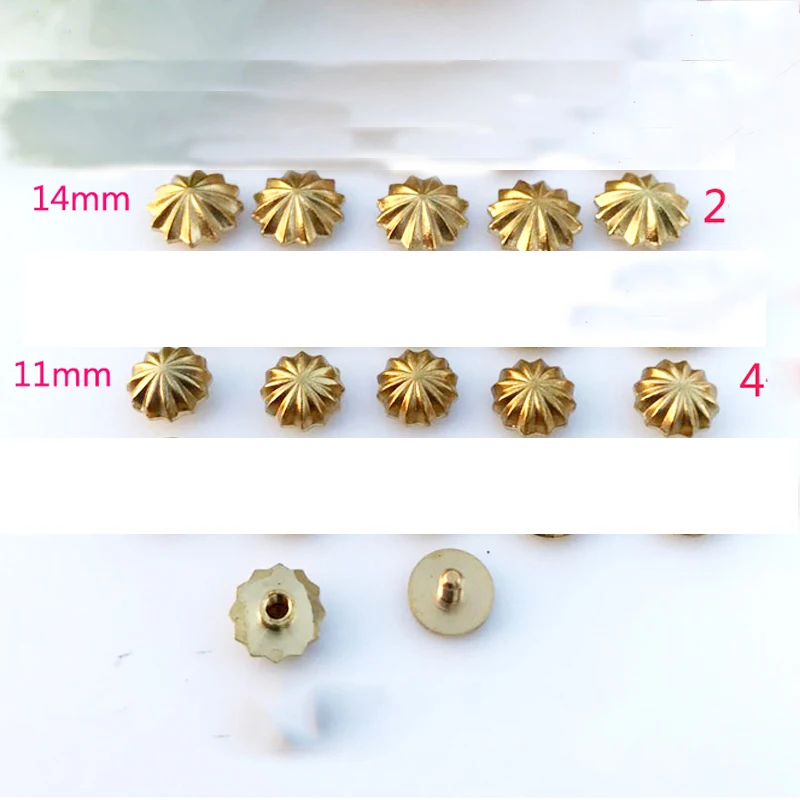 Твердый материал латунь DIY кожаный бумажник сумка Пояс Ремесло Металлический Шип