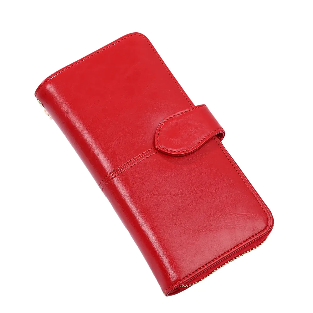 Модный винтажный кожаный кошелек женские кошельки длинный женский клатч на