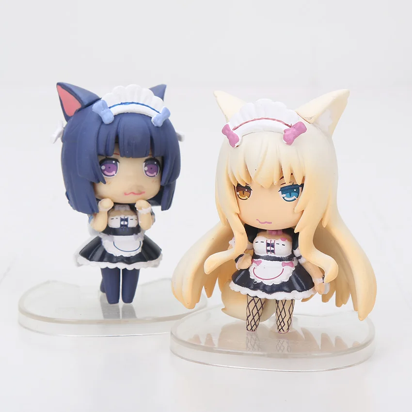 8 шт./лот см фигурка NEKOPARA шоколад ваниль азуки кокосовый клен Корица яйцо модели