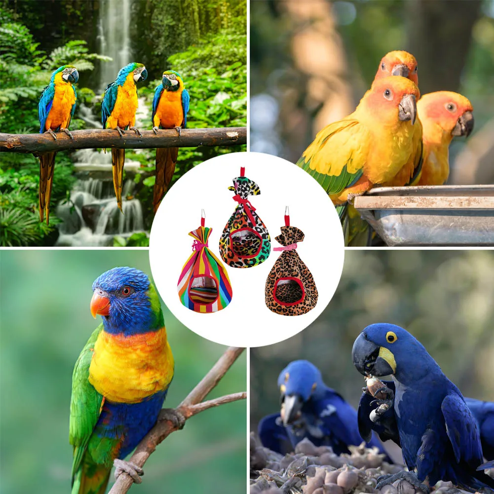 Для птиц попугаев окунь гамак-палатка зимнее теплое гнездо Cockatiels Conure висячие дома круглые гнезда защиты от ветра HTQ99