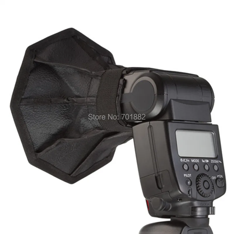20 см восьмиугольный портативный рассеиватель для вспышки мини софтбокс Nikon Speedlite