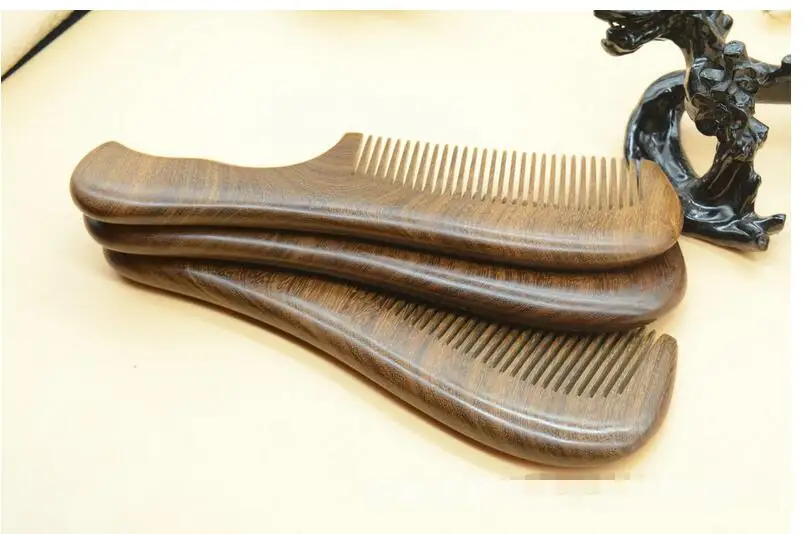 Товары для ухода за волосами натуральные массажные черные сандаловые деревянные