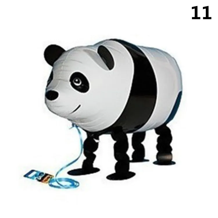 11-Panda Для вечеринки в стиле сафари 3D Гуляющие гелиевые воздушные шарики в виде животных фольги детский душ джунгли воздушный шар День Рождения украшения Дети Babyshower балон - Цвет: 11-Panda