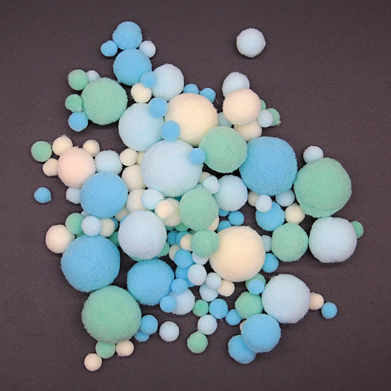 10250709 mix size 20 г смесь цветов Pom 8/10/15/20/25/30 мм DIY ручной работы из мягкого меха флеш Мяч Помпона отмечание праздника украшение аксессуары - Цвет: 10250709 mix size