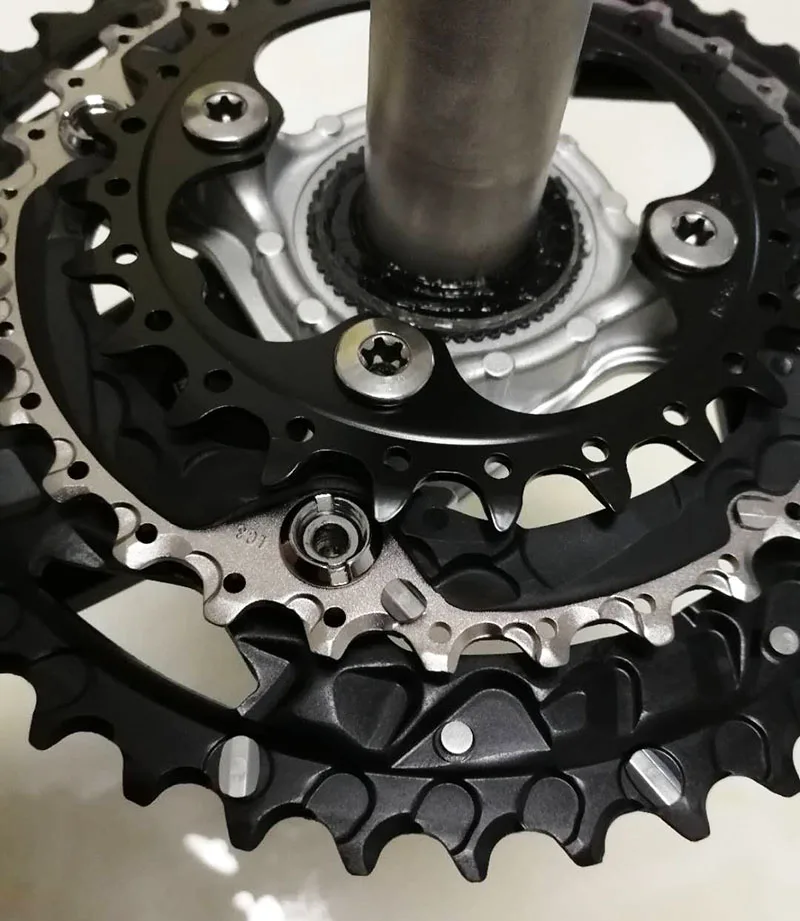 175 мм Shimano SLX тройной 10 Скорость Chainset 42/32/до 24 месяцев, в том числе каретка FC-M670 велосипед кривошипно шатун со звездочками для велосипеда