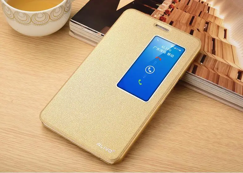 Роскошный винтажный кожаный чехол-книжка с одним окном и подставкой для Huawei Honor X2