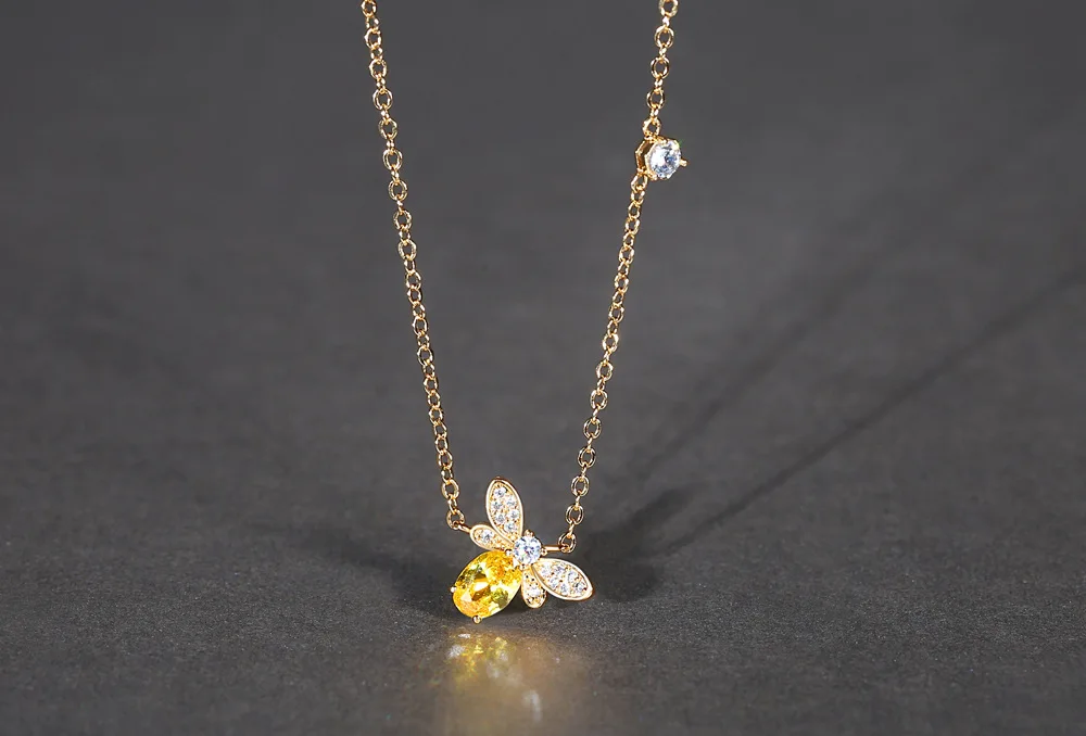 Розовое золото популярные ювелирные изделия кристалл колдуна от Swarovski ожерелье с