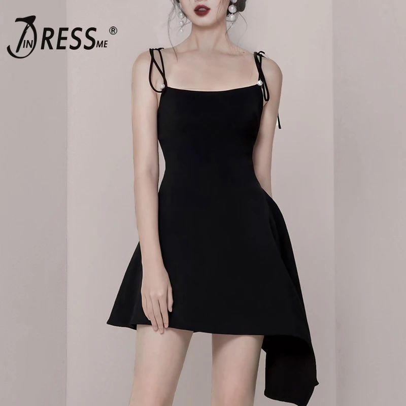 Женское асимметричное платье мини INDRESSME элегантное Привлекательное