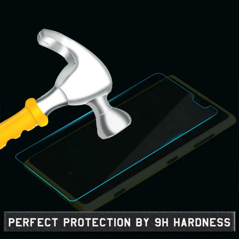 100 шт./лот Prenium Прозрачная Закаленное Стекло Экрана Протекторы Для Microsoft Nokia Lumia