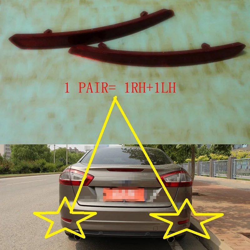 

2Pcs/Pair RH and LH rear bumper reflex reflectors for MONDEO FUSION 2011-2012