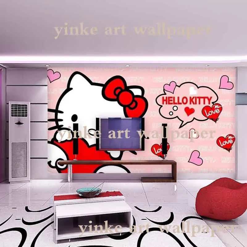 Настенные 3D обои для гостиной водонепроницаемые Мультяшные в рулоне