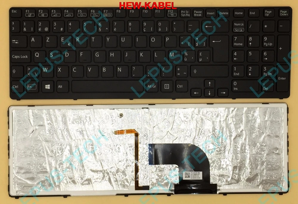 Оригинальная клавиатура BE для SONY SVE17 SVE1711 SVE1712 SVE1713 SVE1712L1E клавиатура с рамкой подсветки 9Z. N6CBW. G1A NSK-SEGBW