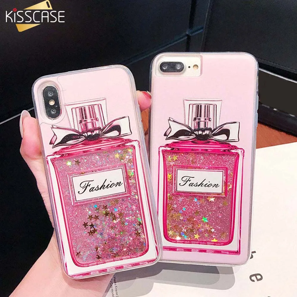 KISSCASE Quicksand Phone Case For Huawei P20 P30 Pro P10 Mate 10 20 Perfume Bottle Cases Funda Honor 9 8X Back Cover |