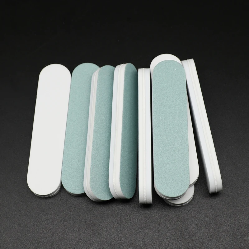 Мини губка для ногтей 20 шт./лот двусторонний Блестящий лак буфер блока пенная