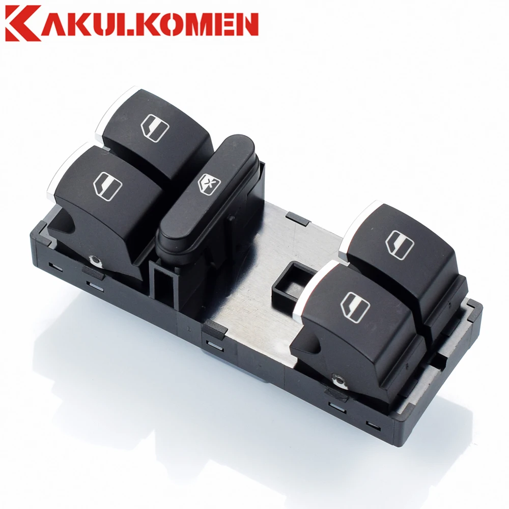 5K4959857 5ND959857 хромированная кнопка включения стеклоподъемника для VW Golf MK5 MK6 Passat B6 B7 Jetta III Amarok Touran GTI