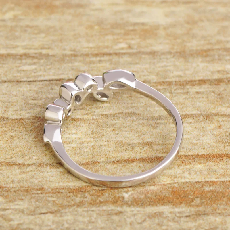 Женское кольцо со стразами MECHOSEN Золотое в форме листьев медное для свадебной