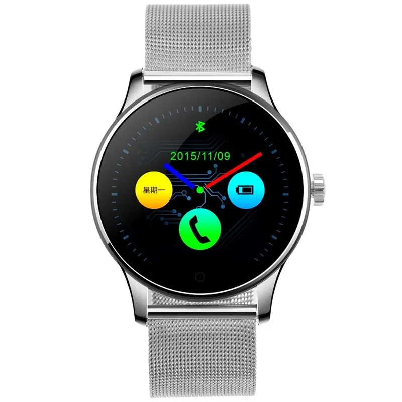 Bluetooth K88H Смарт часы 2.5D HD IPS круглый экрана трек наручные пульсометр шагомер