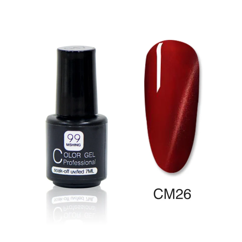 CM26 Mshing99 УФ-Гель-лак для кошачьих глаз 3D сделай сам Магнитный цвет красный огонь кошачий глаз Гель-лак для ногтей отмачиваемый Гель-лак для ногтей 4,6 - Цвет: CM26