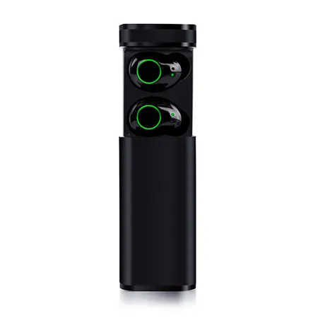 black Ollivan X9 TWS Bluetooth наушники Bluetooth 5,0 настоящие Беспроводные наушники с зарядной коробкой HIFI басы сенсорные наушники - Цвет: black