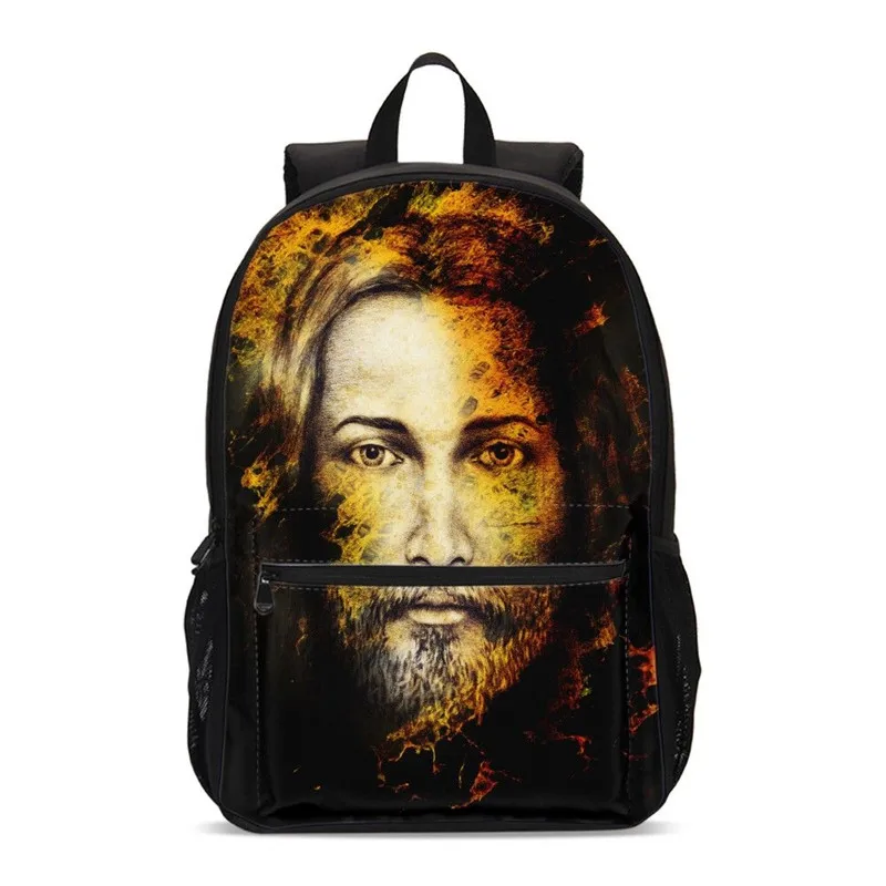 Рюкзак для мальчиков и девочек с 3D-принтом Иисуса христианства Льва рюкзак