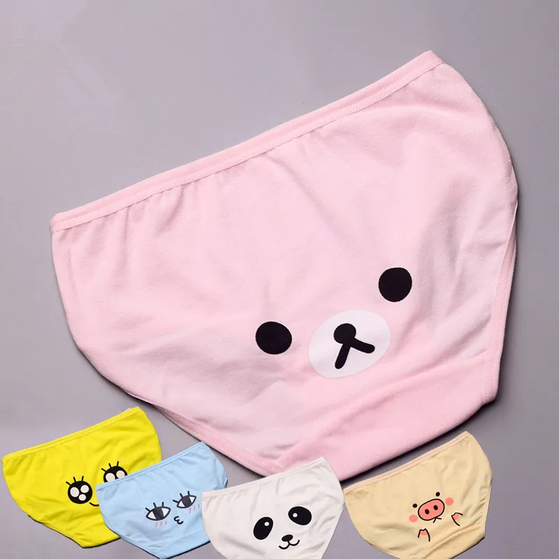 5 шт./лот 2017 детские штаны нижнее белье для девочек трусики трусы с милым животным
