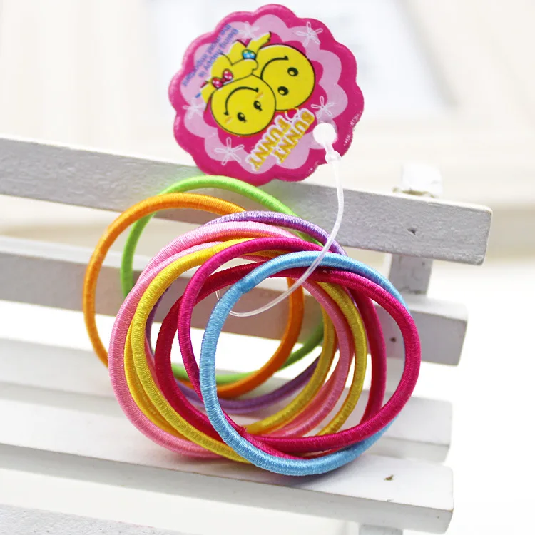 10 шт. Детские эластичные резинки для волос милые аксессуары головные украшения с