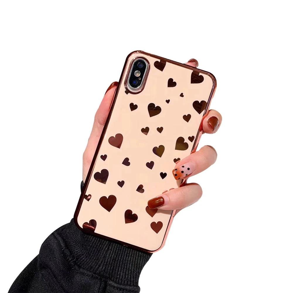KISSACSE чехол с красным сердечком для iPhone 7 8 6S 6 Plus чехлы телефонов X XS Max XR Мягкий ТПУ