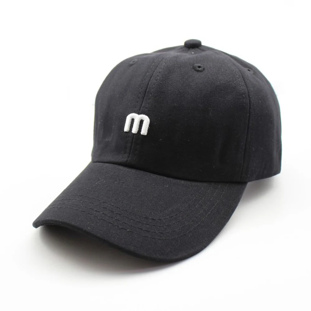 

Men Women Baseball Cap Embroidery M Letter Cotton Kpop Visor Hats Dad Hat Adjustable Hip hop Dancing Sport Golf Snapback Cap