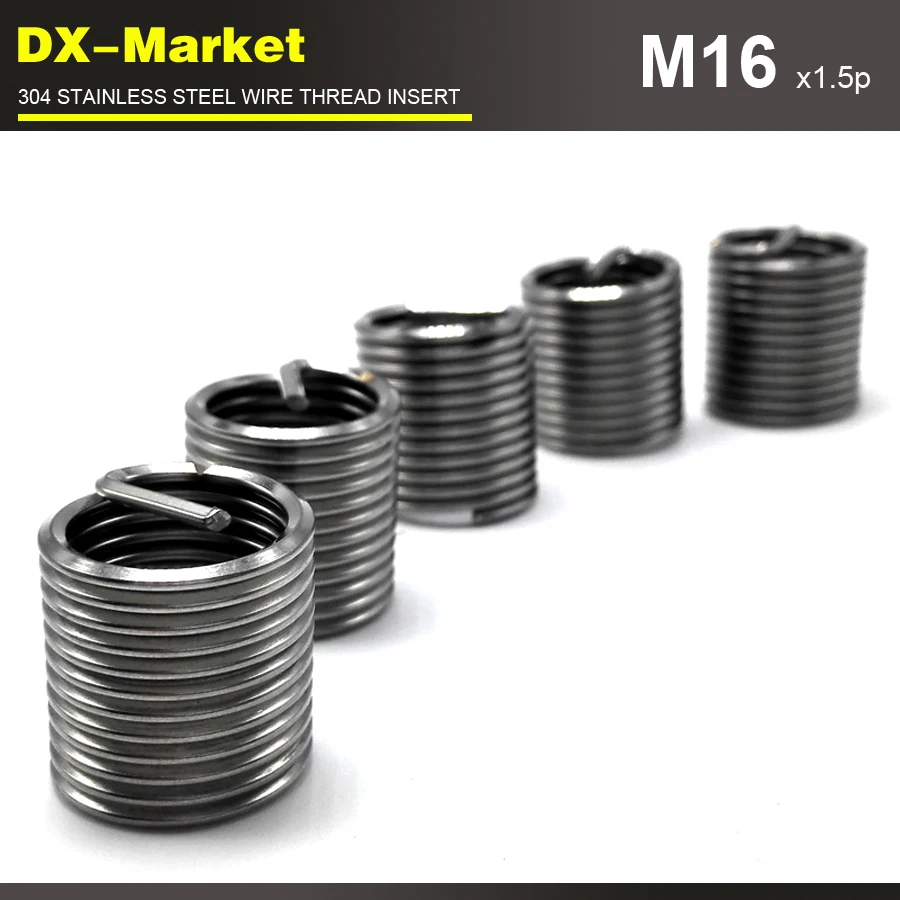 M16* 1D* 1,5 P, 30 шт., тонкой резьбой вставки, 304 серии с резьбой проволочная вставка сделано в китайские фиксаторы