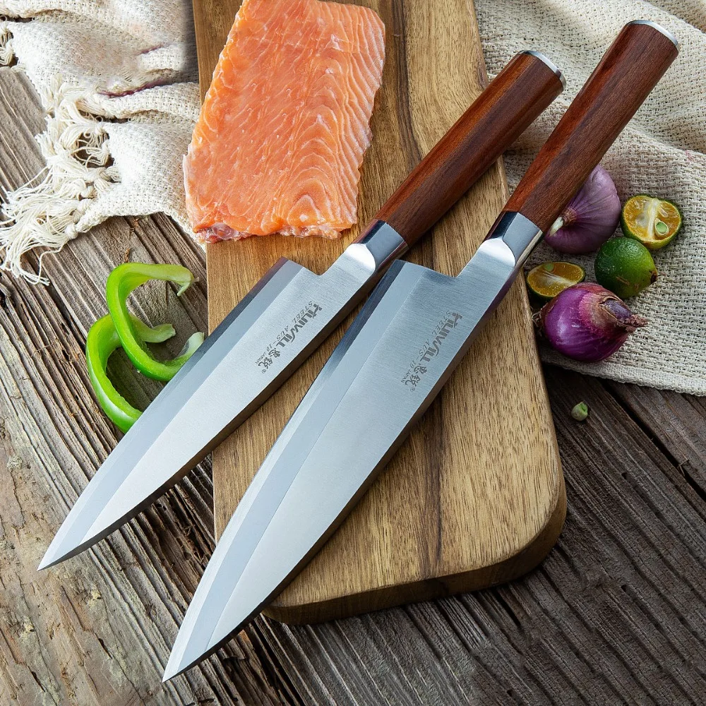 Роскошный профессиональный нож Деба для рыбы японские сашими суши лосося