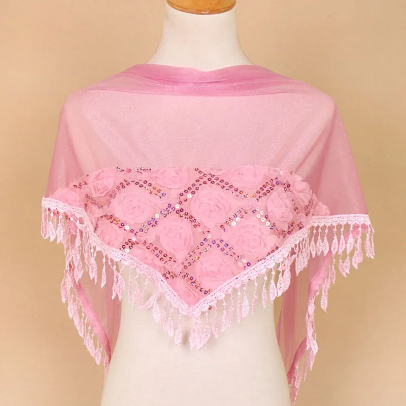 2019 женский модный треугольный шарф кружевные летние пляжные шарфы с цветочным