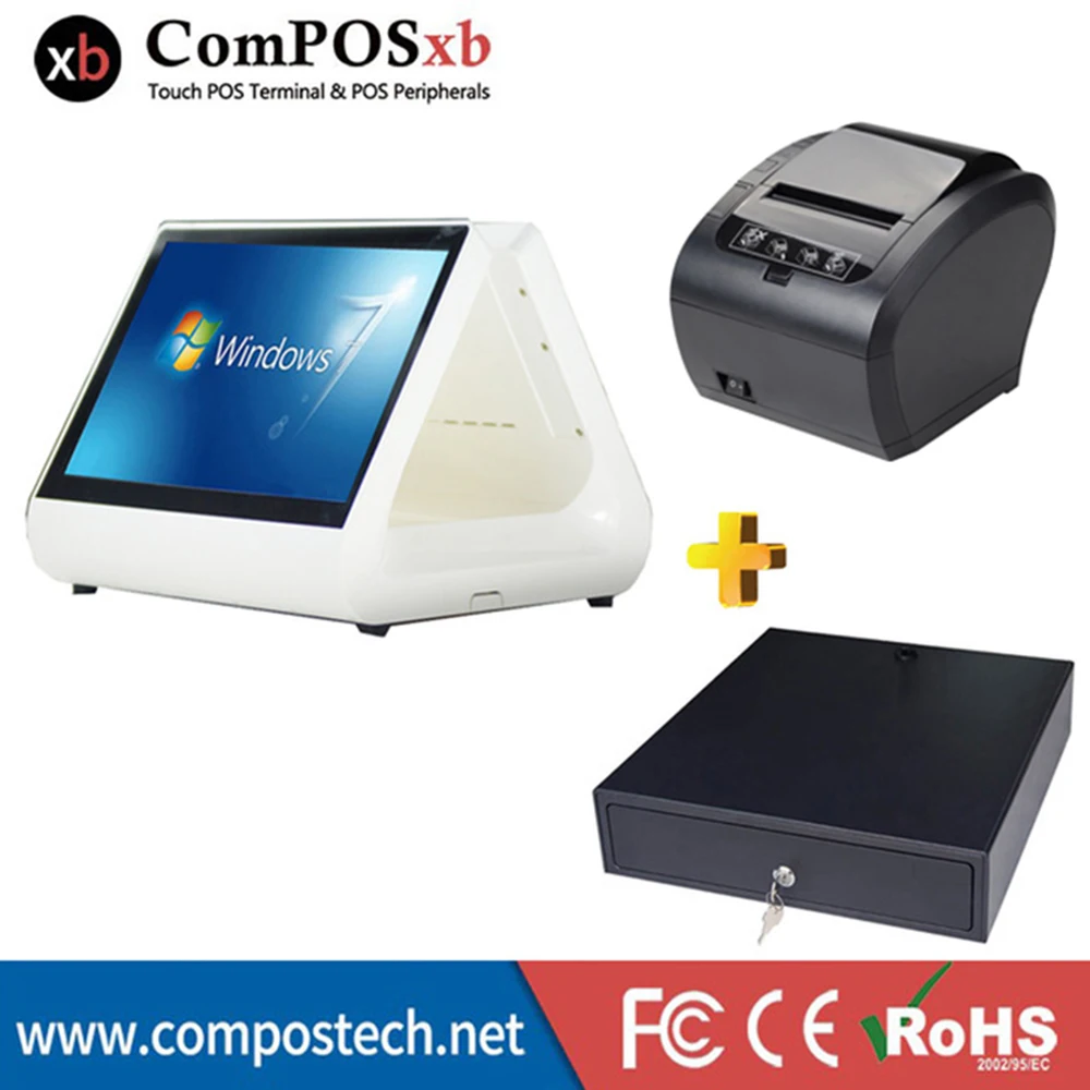 POS терминал с емкостным сенсорным экраном 12 дюймов двойной экран|pos touch screen|touch