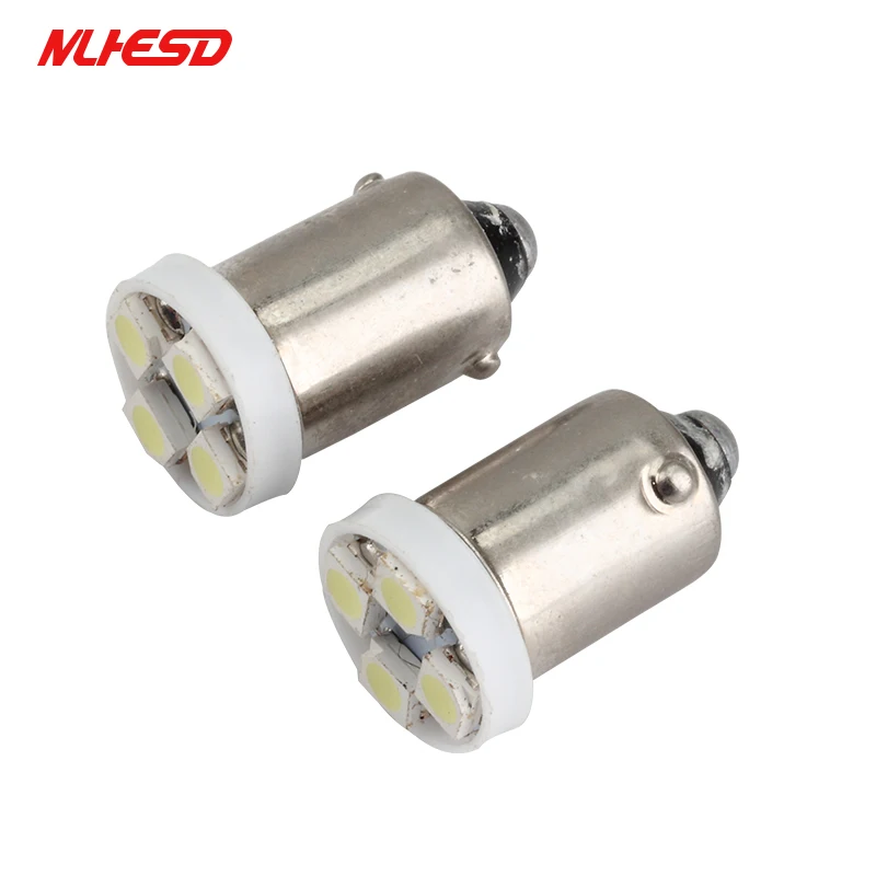 100 шт. высокое качество BA9S T4W 4SMD 1210 Автомобильный светодиодный Клин Лампы для
