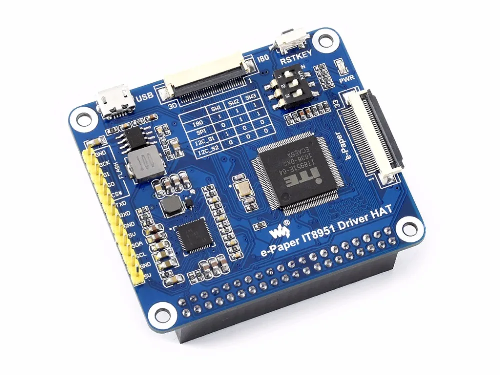 1200x825 9 7 дюймовая шляпа E Ink для Raspberry Pi e Paper контроллер IT8951 интерфейс