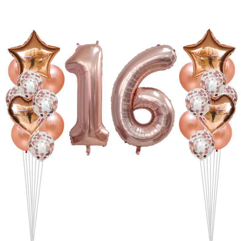 25 шт. Baby Shower 1st 30 декор для вечеринки в честь Дня Рождения 4" номер 1 фольга воздушные шары для маленьких мальчиков воздушные шарики для девочек латекс розовое золото конфетти