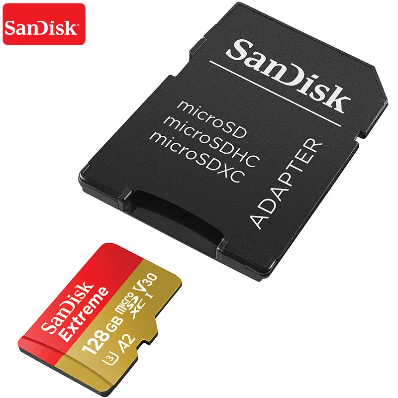 Карта памяти Micro SD Extreme слот для карт 128 ГБ microSDXC UHS I U3 читать Скорость до 160 МБ/с. UHD 3D