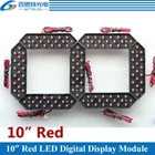 Уличный 7-семисегментный светодиодный цифровой номер, 4 шт.лот, 10 дюймов, красный цвет, для газа, цена, модуль светодиодного дисплея