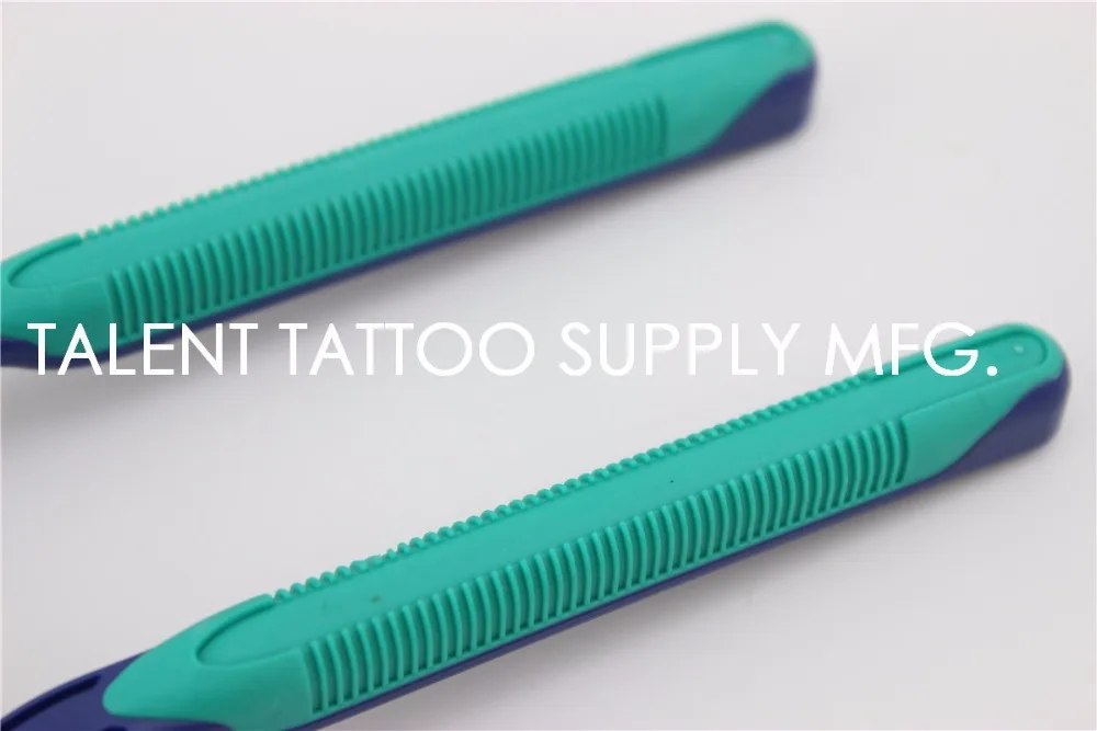 10 шт./лот новая одноразовая бритва для татуировок двойные лезвия из нержавеющей