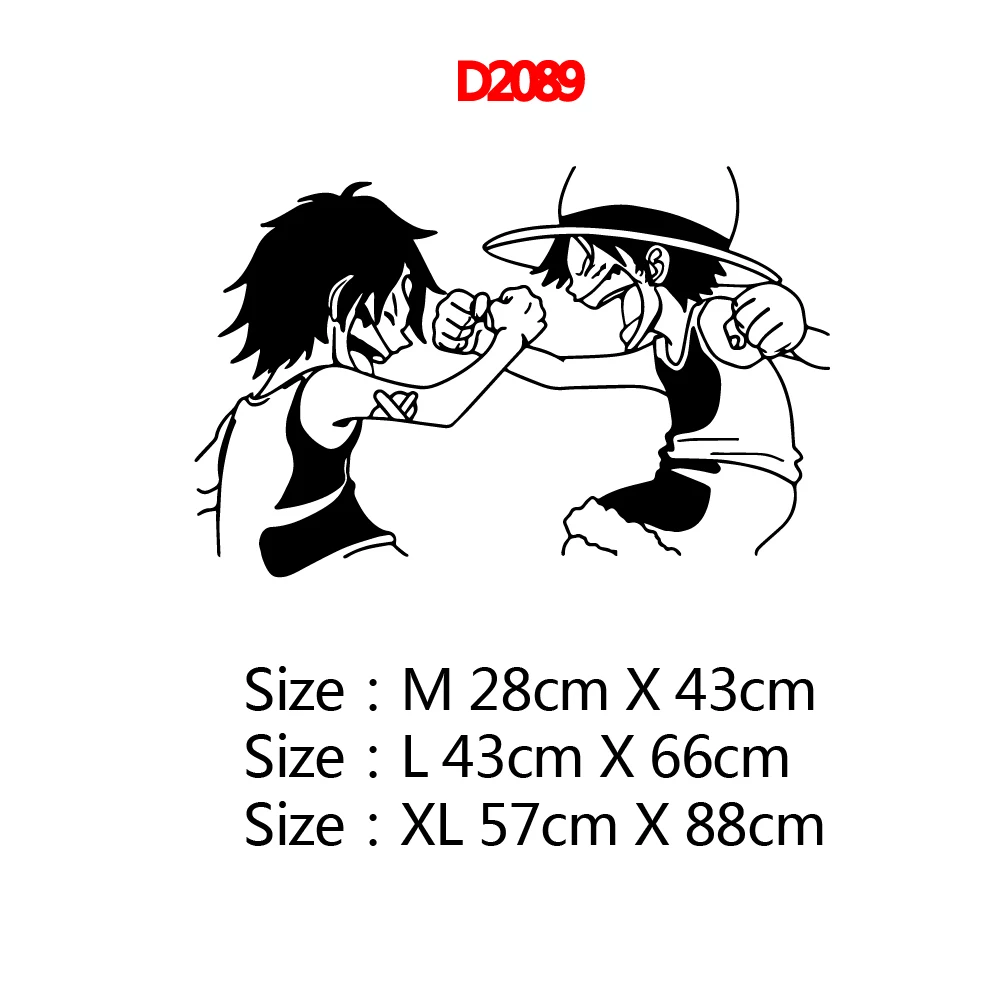Цельная Наклейка на стену обезьяна D Luffy виниловый декор для детской комнаты