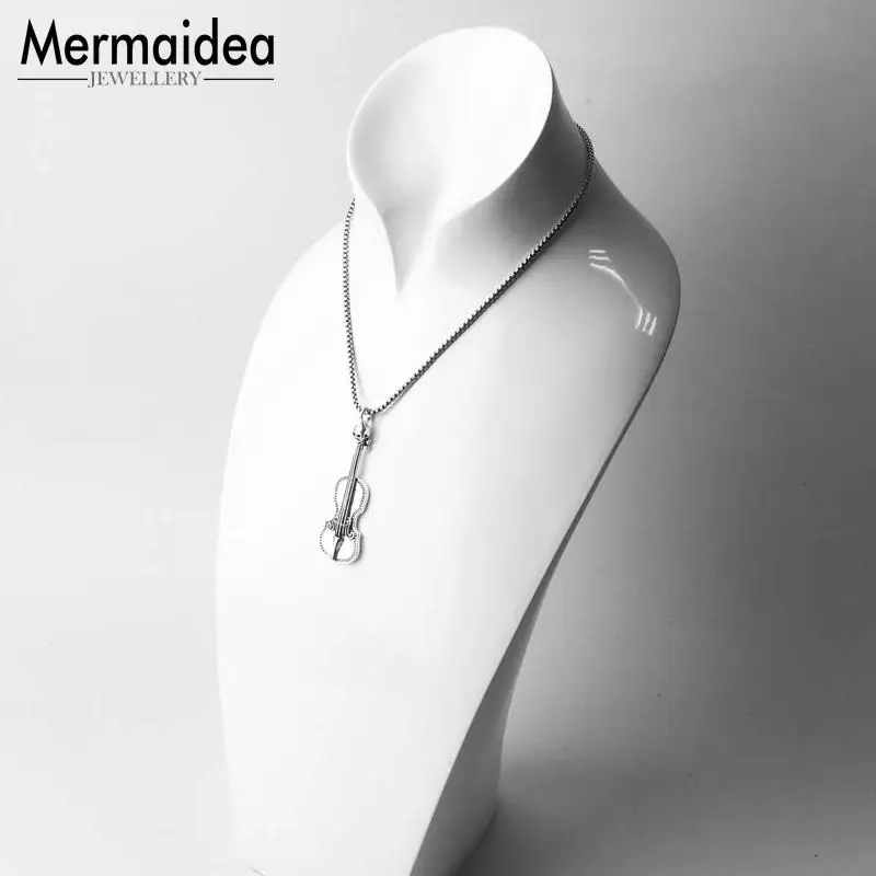 Кулон череп скрипка 2020 модные ювелирные изделия Стиль Bijoux ожерелье аксессуары