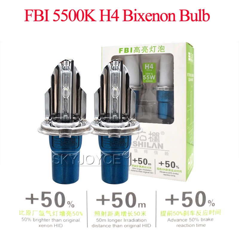 SKYJOYCE 35 Вт 55 H4 HID Bi Xenon Swing Bulb 5500K Дальний и ближний свет автомобильная лампа с